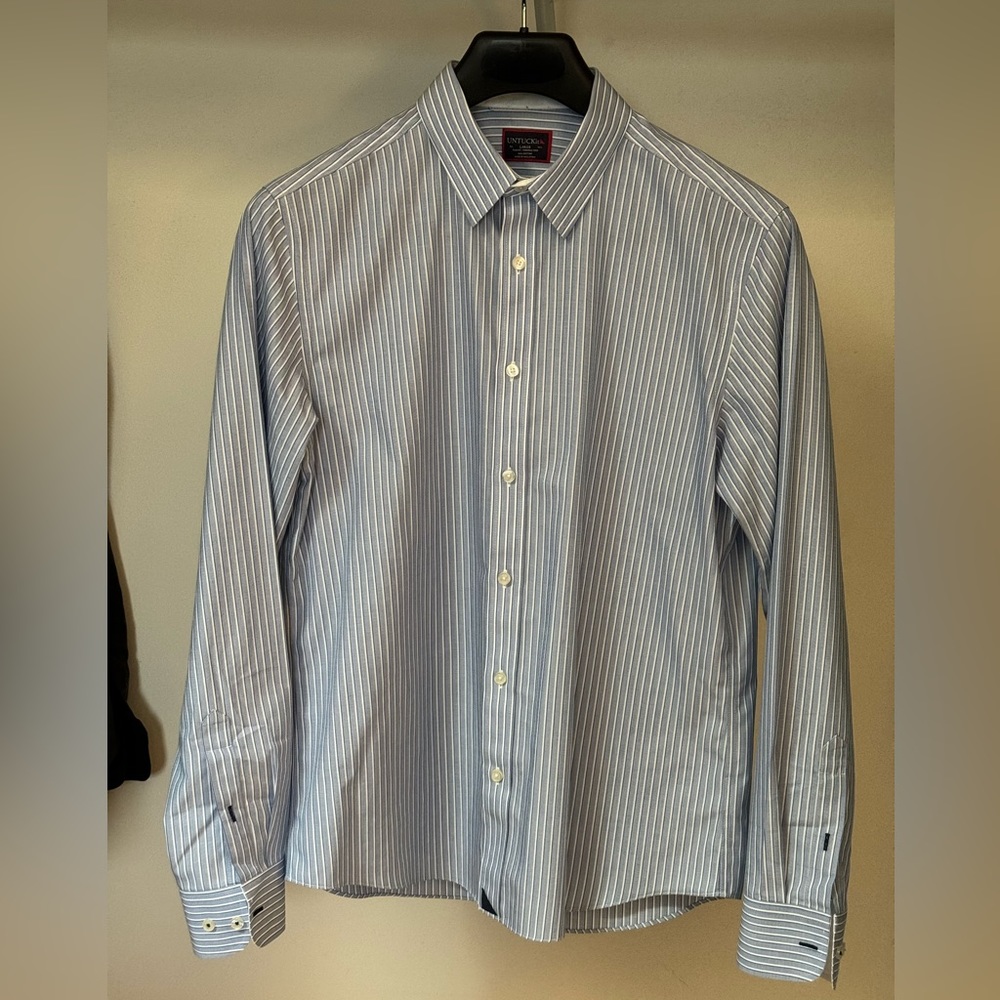 Untuckit Striped Button Up - image 1